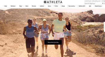 Athleta Canada's official page offers a 25% discount. Don't miss this treasure trove of women's sports and casual wear!