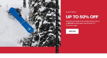 The official website homepage of Burton Snowboards in Canada: A one-stop shopping paradise for ski equipment