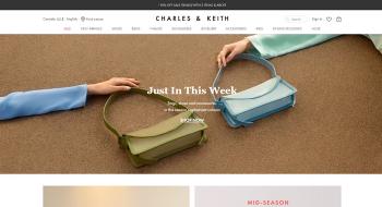 Don't miss the summer fashion bags and footwear showcase on the official website of CHARLES & KEITH in Canada.